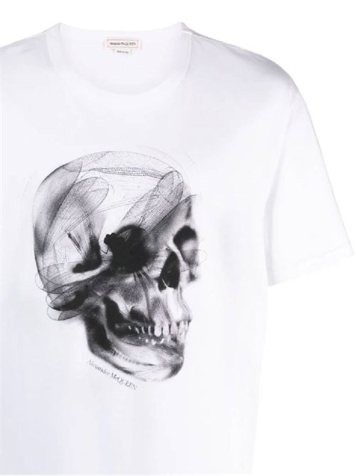 Printed T-shirt for men. Alexander McQueen | 776326QTAAV0909